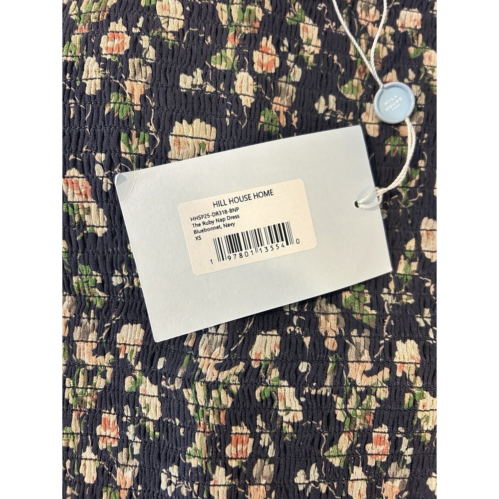 NWT Hill House Home The Ruby Nap Dress - Navy Bluebonnet XS - Picture 4 of 5
